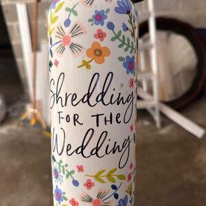 Shredding for the Wedding Bridal Metal Waterbottle